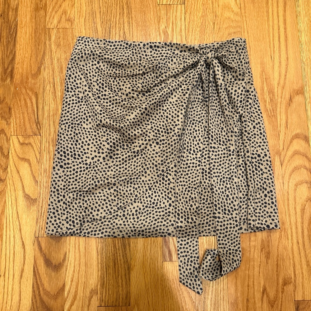 Polka Dot Wrap Skirt